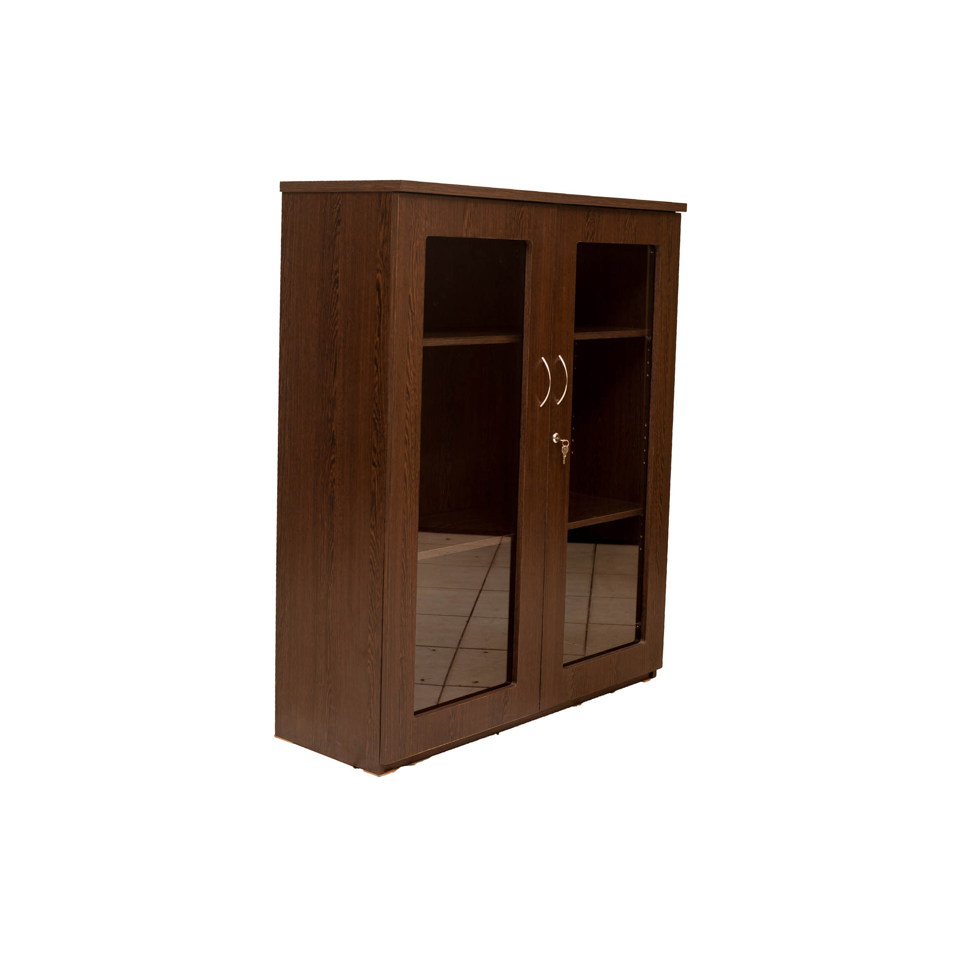 Graystone Glass-Door Cabinet
